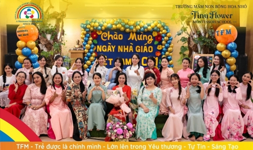Looking back at the moments celebrating Vietnamese Teachers’ Day (November 20) at TFM – Tiny Flower Montessori School