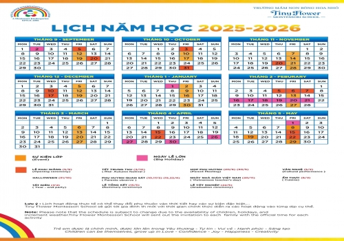 LỊCH NĂM HỌC 2025-2026