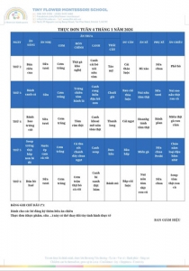 WEEKLY MENU  - WEEK 4 ( JANUARY - 2026)
