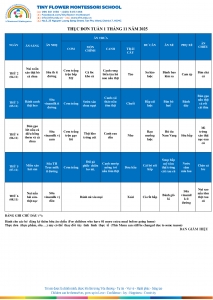 THỰC ĐƠN TUẦN 1.11 - 2025