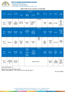 THỰC ĐƠN TUẦN 2.12 - 2025
