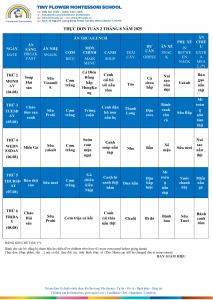 THỰC ĐƠN TUẦN 2.8 - 2025