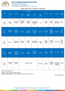 THỰC ĐƠN TUẦN 2.9 - 2025