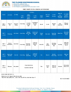 THỰC ĐƠN TUẦN 4.10 - 2025