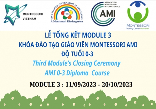 TỔNG KẾT KHÓA ĐÀO TẠO GIÁO VIÊN MONTESSORI AMI ĐỘ TUỔI 0 - 3 - MODULE 3